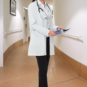 Unisex Hospital Lab <b>Coat</b> Breathable Cotton Fabric Durable <b>Stitching</b> Needle Detection Seamless Fusing Customized - Product Image 5