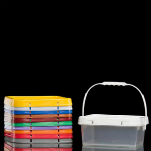 Pro-Design Square <b>Plastic</b> Bucket 2 To 15 Liter With Handle For Storage And Transport - Product Image 2