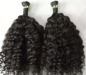 Extensiones de cabello Itip indio RAW sin procesar 100% más vendidos, cutículas alineadas de alta calidad, estilo ondulado - Product Image 4