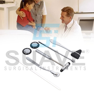 SUAVE INSTRUMENTS DE CHIRURGIE Ensemble de marteaux neurologiques manuels polyvalents Kit de diagnostic en acier inoxydable Évaluations neurologiques - Product Image 6