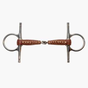 Filete de mejilla completa de 18mm con articulación única para caballos - Product Image 3