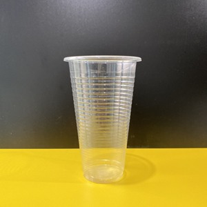 Clear PET <b>Plastic</b> <b>Cups</b> with Flat and Dome Lids for <b>Drinks</b> Disposable Transparent Cold Beverage Packaging Containers - Product Image 1