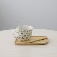 Ensemble de tasses à café en céramique 3460467Set-0.32, style Europe du Nord, avec infuseur pour le thé, pour l'exportation