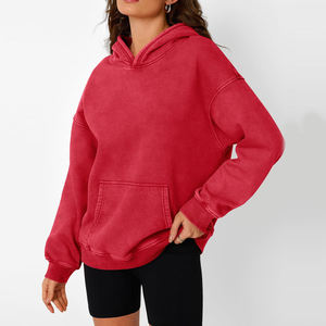 Meilleur fabricant et fournisseur de sweats à capuche pour femmes, sweats à capuche en denim délavé, sweats à capuche unis, sweats à capuche en denim délavé pour femmes en vrac - Product Image 3