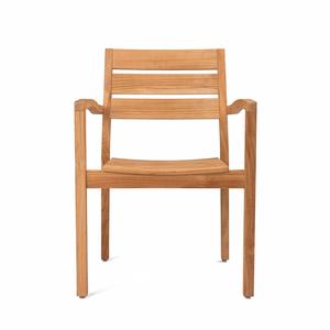 Teak <b>Stacking</b> <b>Dining</b> Arm <b>Chair</b> - From Jepara Indonesia - Product Image 4