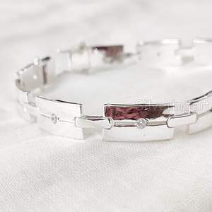 Bracelet pour femme en argent sterling 925, pierre précieuse en zircon cubique naturel, cadeau d'anniversaire, de mariage, de Noël, bijoux faits à la main - Product Image 6
