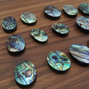 Piedra de Concha de Abulón Natural de Primera Calidad, Cabujón de Concha, Gema Natural Pulida para Sanación, Forma Mixta, 20% de Descuento y Regalo - Product Image 1