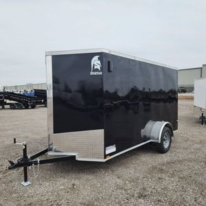 Remorque de transport fermée en acier 7x14 de qualité supérieure fiable |   Semi-remorque à double essieu, longueur 45 m, capacité de charge 45 tonnes, fabriquée en Ontario - Product Image 4