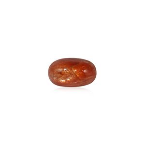 Pierre précieuse naturelle orange Sun Sitara de 9,67 carats, émeraude ovale, pierre polie facettée, certifiée IGI pour accessoires de bijouterie - Product Image 1