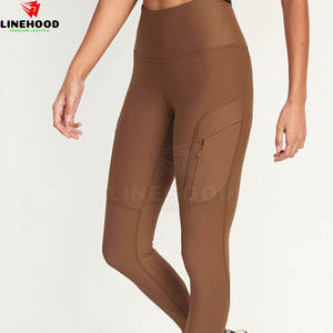 Women's High Quality Seamless Gym Wear Best Material Made Mid Waist Solid <b>Pattern</b> Yoga <b>Leggings</b> - Product Image 1