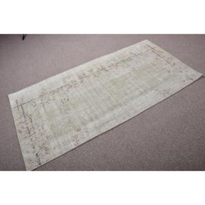 Tapis vintage 3x6,2 pieds, tapis turc, tapis persan gris en laine - Product Image 2