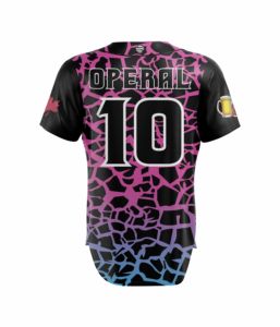 Maillot de baseball personnalisé avec logo, 100 % polyester, respirant, antibactérien, séchage rapide, ensemble de vêtements de sport unisexe de haute qualité, grandes tailles - Product Image 3
