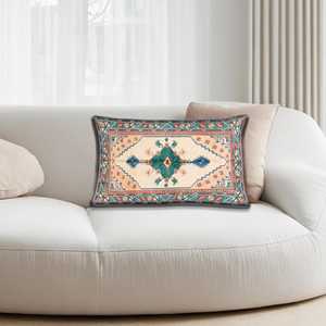 Coussin imprimé motif kilim turc vintage : accent décoratif chic pour la maison, 20"x36" ou 50x90 cm - Product Image 4