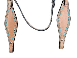 Recién llegado, juego de bridas de caballo de cuero genuino, tachuela de sillín occidental y caballete para entusiastas de vaqueros y caballos - Product Image 2