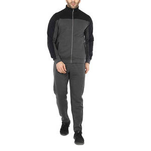 Survêtement uni 100% coton pour homme, survêtement de Jogging bon marché, coupe Slim, fermeture éclair, Offre Spéciale - Product Image 1