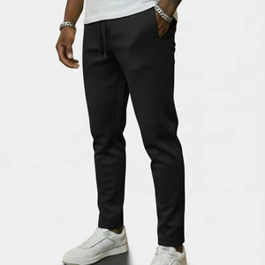 กางเกงจ็อกเกอร์ผู้ชายทรงสลิมฟิต ผ้าถักยืดได้สี่ทิศทาง เป็นมิตรกับสิ่งแวดล้อม เนื้อผ้านุ่ม ระบายอากาศได้ดี สวมใส่สบาย ทรงเทเปอร์ สำหรับออกกำลังกาย - Product Image 1