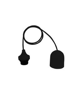 Cadena de luces E27 negra de 1m con cable y roseta (F-Bright 1301018-N) - Product Image 1