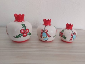 Adornos Decorativos de Granada Navideños DAFNI, Hechos a Mano en Plástico, Set de Regalo Promocional Novedoso de Estambul - Product Image 2