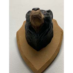 YEEYAYA intagliato a mano testa di orso parete arte scultura in legno per la decorazione per la casa regalo di natale presente da parete appeso in legno figurina - Product Image 5