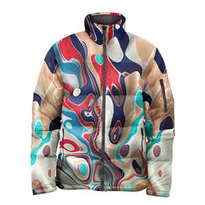 Chaqueta acolchada de camuflaje de gran tamaño para hombre personalizada de fabricante 100% algodón con cremallera Streetwear Turn-Down Vintage Style Bomber Jeans Jacket - Product Image 5