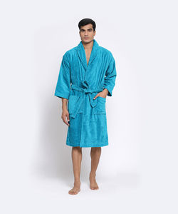 Batas de lujo Unisex para hotel para mujer, ropa de salón de algodón de rizo acogedora personalizada, albornoz para mujer, bata de bambú, ropa de salón, conjuntos para mujer - Product Image 2