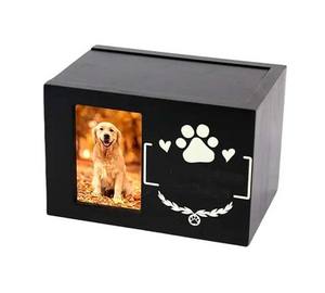 Urnas de cremación de madera hechas a mano de estilo americano de alta calidad para cenizas de gatos y perros, urnas funerarias al por mayor para mascotas - Product Image 4