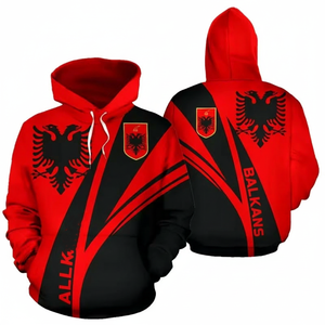 เสื้อฮู้ดถักสำหรับผู้ชาย VARSITY SPORTS GEAR ลายการ์ตูนพิมพ์ดิจิทัล ผ้าโพลีเอสเตอร์ 100% กันลม ทรงปกติ - Product Image 1