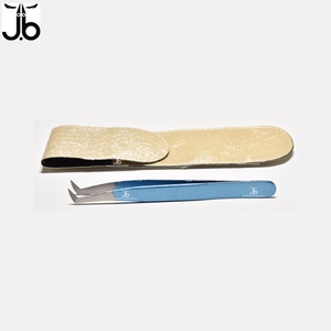 Pince à cils en acier inoxydable poignée antidérapante technicien de cils professionnel pince à épiler pochette personnalisée pince à épiler - Product Image 6