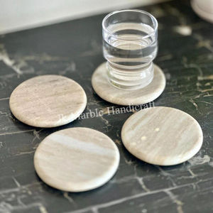 Sous-verre en marbre personnalisé de haute qualité Design religieux Unique Meilleur prix Pierre indienne polie Vente en gros Artisanat en pierre de thé - Product Image 1