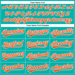 Camiseta de Béisbol Personalizada con Rayas Naranja y Verde Azulado, Logotipo del Equipo, Ropa de Equipo - Product Image 6