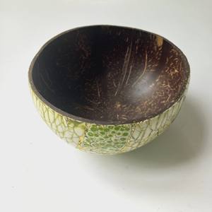 Cuencos de Coco lacados para decoración, cuencos de cáscara de Coco hechos a mano por Vitrapro, logotipo personalizado Natural - Product Image 1