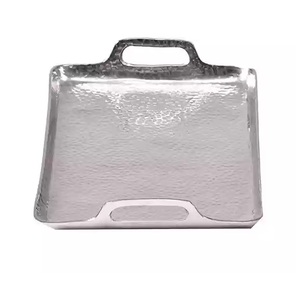 Bandeja de aluminio moderna de lujo Decoración para el hogar Regalo Navidad Boda Decoración Bandeja Sala de estar Artículo decorativo. - Product Image 3