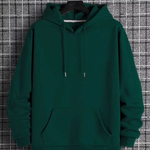 Bearfit unisexe hiver pull à capuche haute qualité hommes à manches longues veste bouton brodé Technique grande taille blanc uni - Product Image 1