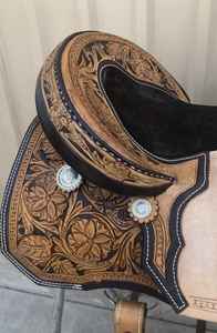 Sillín de caballo de cuero occidental Premium duradero y elegante - Product Image 2