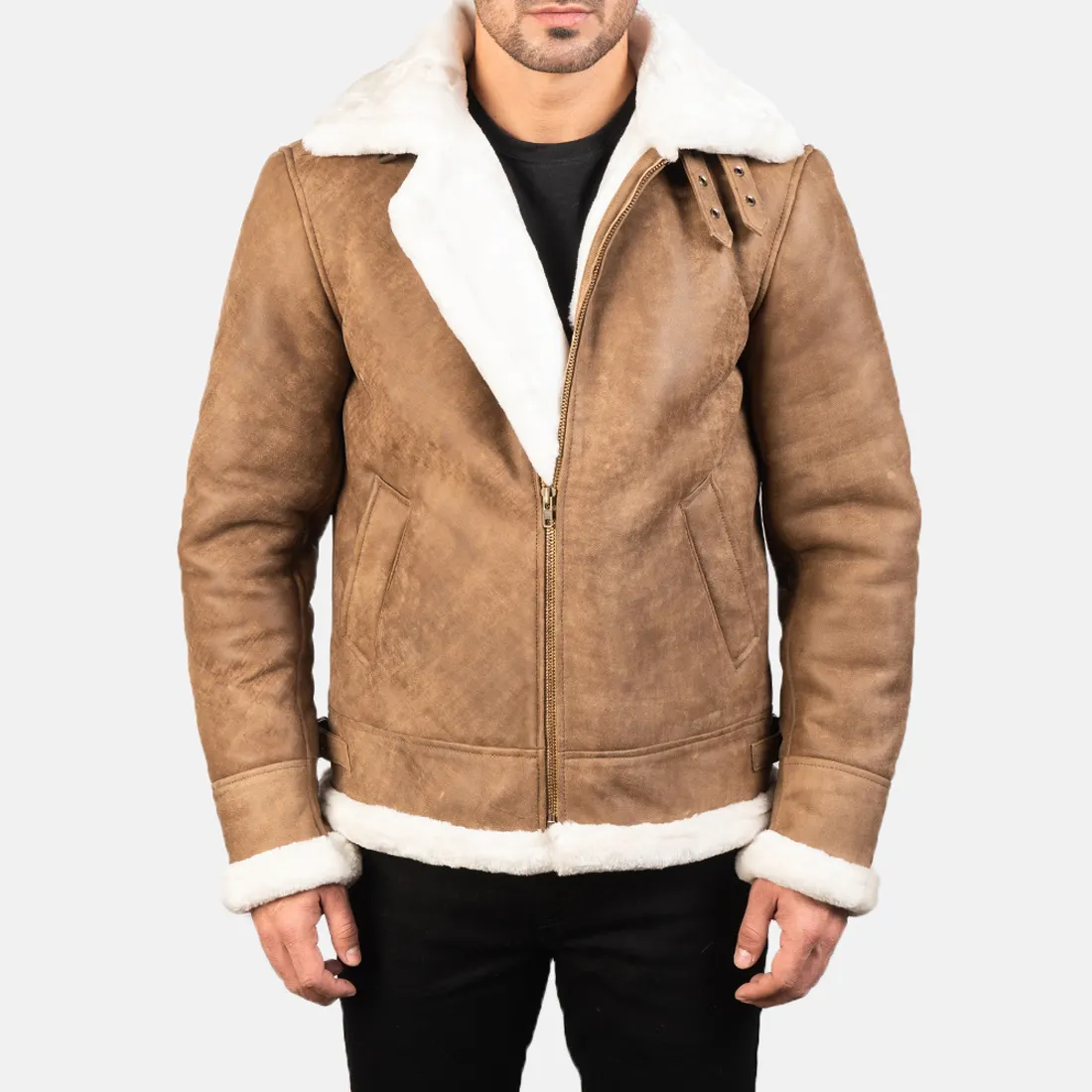 Yeni özelleştirmek erkek ceketler 2023 kış kürk DERİ CEKETLER 100% saf deri kalın ceket erkek bombacı kahverengi deri