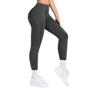 Leggings de sport pour femmes de niveau professionnel, sans couture, respirants, antibactériens, style anglais, grandes tailles, pour la gym, le fitness, le yoga, la course à pied, toute la journée - Product Image 4