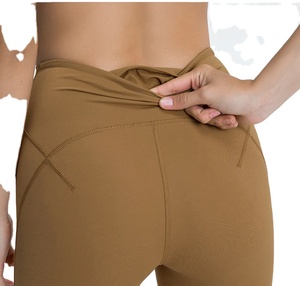 Collants de yoga et de sport à taille haute, doux comme du beurre, longueur totale, en spandex/nylon, extensible dans les 4 sens - Product Image 3