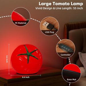 Modern avrupa tasarım domates için <span class=keywords><strong>LED</strong></span> masa lambası basit gece lambası yatak odası başucu elektrik atmosfer dekoratif <span class=keywords><strong>LED</strong></span> aydınlatma - Product Image 4