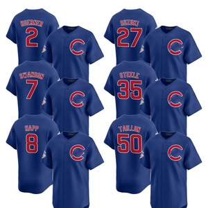 Maillots de baseball unisexes Chicago 2025 – Édition limitée alternative – Personnalisables – Brodés – Uniformes avec logos – Bleu – Manches courtes - Product Image 1