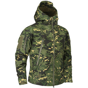 Vestes tactiques de camouflage Softshell Veste tactique Softshell personnalisée Veste de combat Manteau avec capuche amovible Chasse tactique - Product Image 6