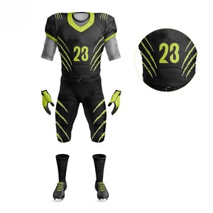 Meilleurs uniformes de football américain personnalisés pour adultes, respirants, antibactériens, imprimés par technique de sublimation - Product Image 5