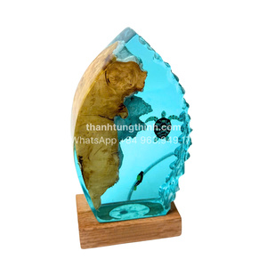 Hot thỏa thuận bán buôn tùy chỉnh sáng tạo Epoxy nhựa tổng hợp ánh sáng ban đêm dưới biển karst Cave cá voi và Scuba Diver trang trí đèn - Product Image 2