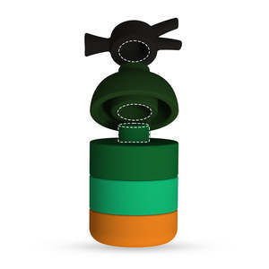 Juguete Apilable de Silicona de Grado Alimenticio, Libre de BPA, Extintor de Incendios, Personalizable al por Mayor, para Niños de 2 a 4 Años - Product Image 1