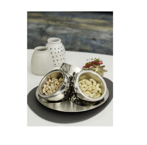 Caja de fruta seca de latón de alta calidad, caja de fruta seca para el hogar, plato de fruta giratorio de pétalos, aperitivos para artículos decorativos - Product Image 5