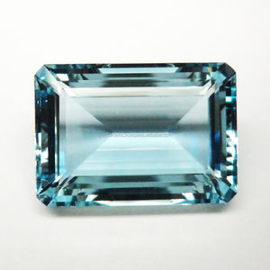 Aigue-marine naturelle Fabrication de bijoux Pierres précieuses Formes rectangulaires Facettes Grande taille Fait à la main Naturel Santa Maria Aquamarine - Product Image 5
