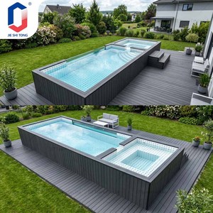 Piscina de Madera Anticorrosiva para Resorts y Patios Privados, con Hermosas Opciones de Personalización Disponibles - Product Image 3