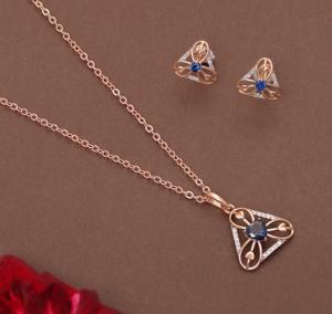 Conjuntos de colgantes finos de 18 quilates de lujo al por mayor, joyería elegante de la mejor calidad para negocios en línea para exportación - Product Image 1