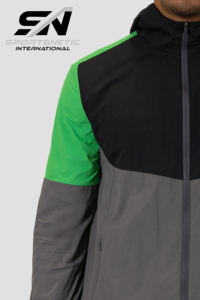 2026 High Quality Custom <b>Men's</b> Autumn Color Block Windbreaker Nylon Tracksuit Drawstring Front <b>Zip</b> Up Jacket <b>Shorts</b> Set - Product Image 5