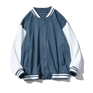 OEM ODM Veste de baseball d'hiver pour hommes Manteau Letterman en laine Bomber universitaire de style hip hop avec broderie en chenille pour étudiants d'université - Product Image 3