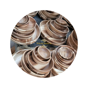 Viet Choice Sustainable Acacia <b>Wooden</b> <b>Bowls</b> Customizable Disposable Product for Parties Directly From Vietnam - Product Image 6